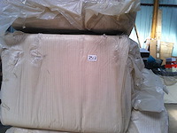 Rechtshoekbank - beige geribde stof - afbeelding 8 van  9
