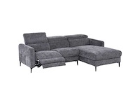 Rechtshoekbank - electric relax in antracietgrijs stof - afbeelding 5 van  6