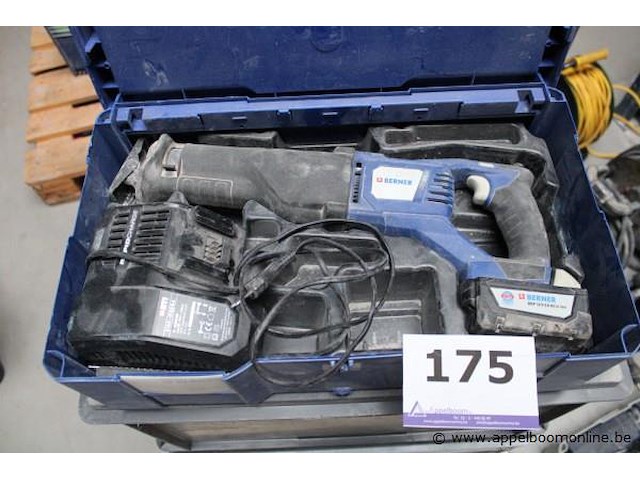Reciprozaag - berner - bbp 18v oplader - elektrotek - rapidcharge toebehoren - koffer - afbeelding 1 van  2