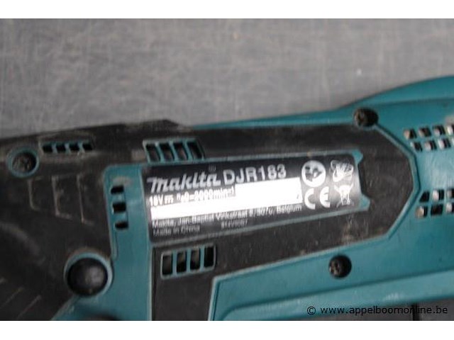 Reciprozaag - makita - djr183 accu - makita - 18v 5.0ah - afbeelding 2 van  2