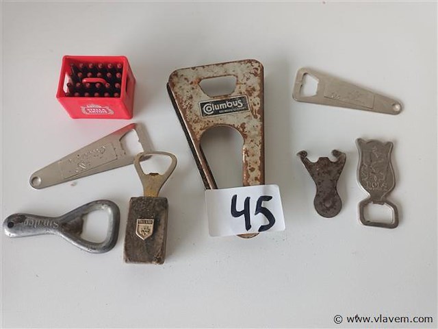 Reclame bieropeners. 7 stuks - afbeelding 1 van  5