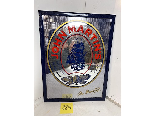 Reclame spiegel john martins - afbeelding 1 van  1