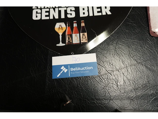 Reclamebord artevelde 'zwart op wit wijs gents bier' + bord de koninck - afbeelding 3 van  3