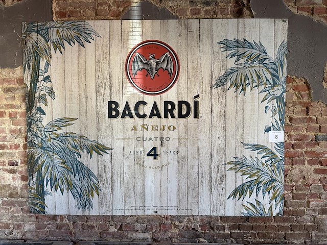 Reclamebord bacardi - afbeelding 1 van  1