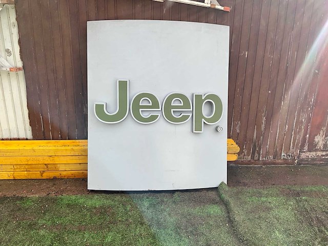 Reclamebord jeep - afbeelding 1 van  6