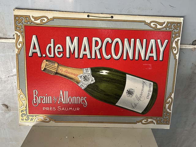 Reclamebord marconnay schuimwijn - afbeelding 1 van  1