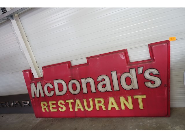 Reclamebord mcdonald's - afbeelding 1 van  5