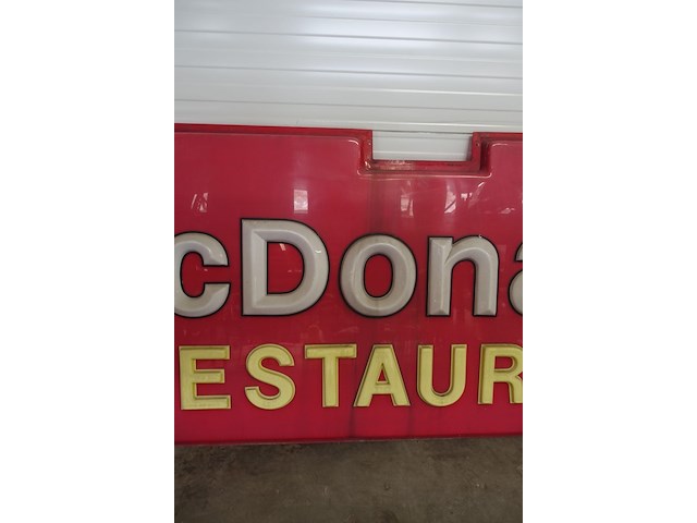 Reclamebord mcdonald's - afbeelding 3 van  5