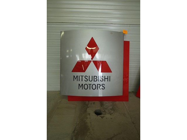 Reclamebord mitsubishi motors - afbeelding 1 van  3