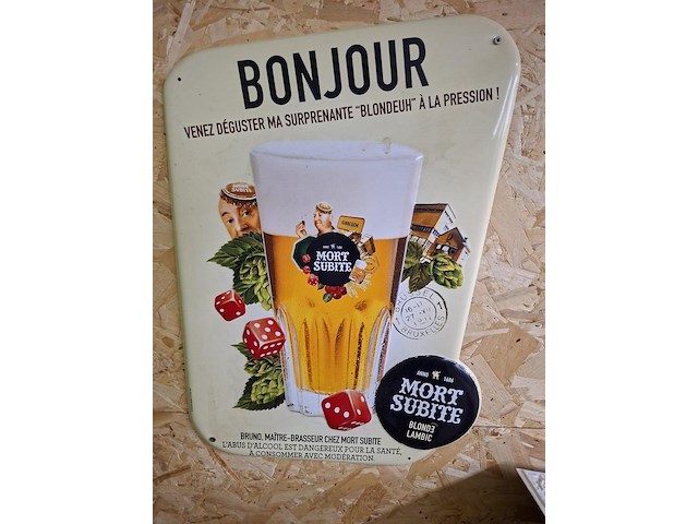 Reclamebord mort subite - afbeelding 1 van  1