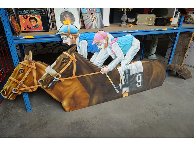 Reclamebord paardenrace - afbeelding 1 van  6