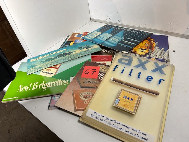 Reclameborden rookartikelen 10 items - afbeelding 1 van  3