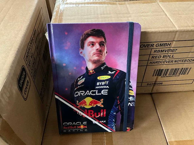 Red bull racing max verstappen schrift hardcover notebook a5 (120x) - afbeelding 3 van  7