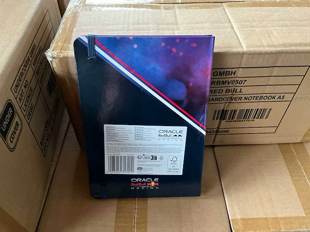 Red bull racing max verstappen schrift hardcover notebook a5 (120x) - afbeelding 4 van  7