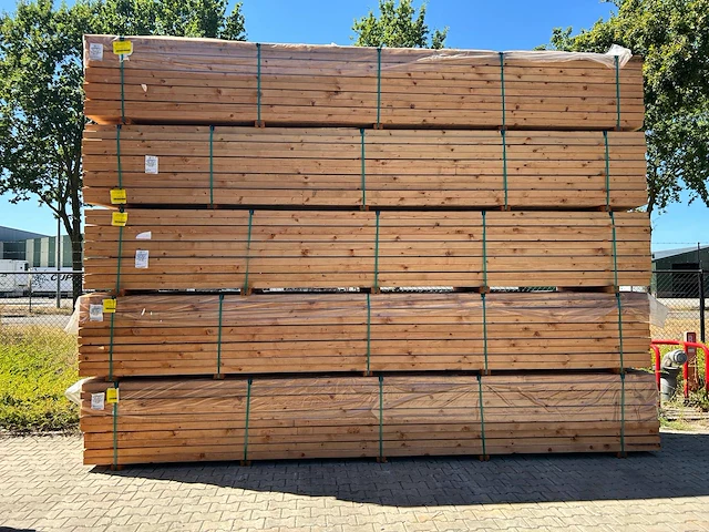 Red class wood vuren ligger 5000x140x65mm (70x) (nieuw) - afbeelding 1 van  1