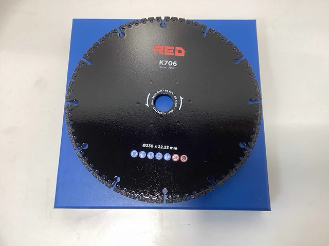 Red k706 diamantzaagblad - ø230 x 22.23mm - afbeelding 3 van  9