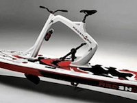 Red shark water bikes