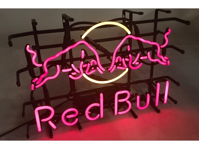Redbull - neon - 56 x 36 cm. - afbeelding 1 van  3