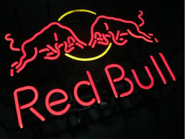 Redbull - neon - 56 x 36 cm. - afbeelding 3 van  3