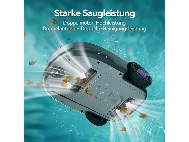 Redkey s200 draadloze zwembadrobot - afbeelding 3 van  4