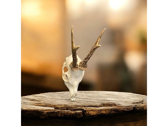 Ree - schedel met gewei - afbeelding 1 van  4