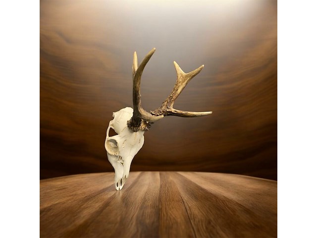 Ree - schedel met gewei - afbeelding 2 van  3