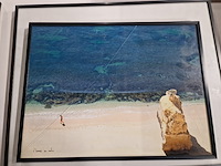 Reeks kaders met foto's en schilderijen, thema 'zee' en 'garnaalvissers' - afbeelding 5 van  21