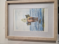 Reeks kaders met foto's en schilderijen, thema 'zee' en 'garnaalvissers' - afbeelding 9 van  21