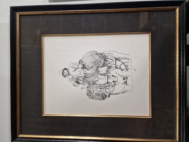 Reeks kaders met foto's en schilderijen, thema 'zee' en 'garnaalvissers' - afbeelding 10 van  21