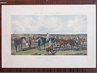 Reeks van 3 antieke engelse paardenren-gravures... - afbeelding 2 van  3