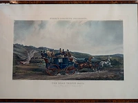 Reeks van 4 antieke engelse kleurengravures j.... - afbeelding 3 van  4