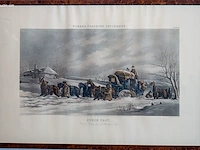Reeks van 4 antieke engelse kleurengravures j.... - afbeelding 4 van  4
