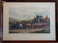 Reeks van 6 antieke engelse kleurengravures - afbeelding 4 van  8