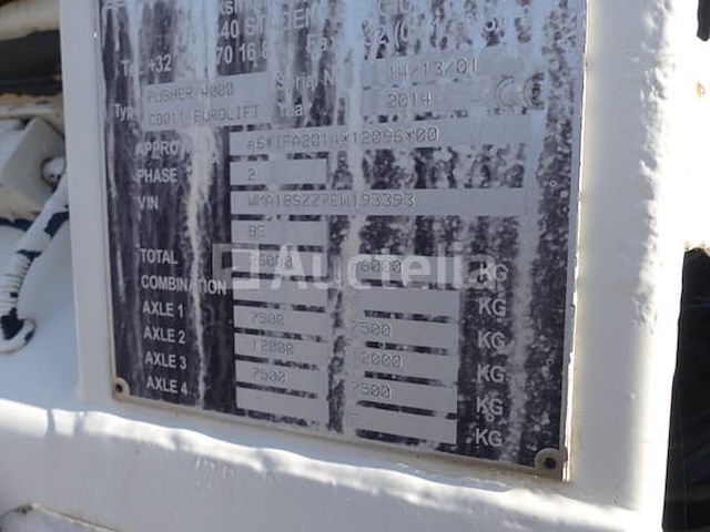 Ref: 1239 - vuilniswagen man tgs (2014)(vin:wma18szz7ew193393) - afbeelding 23 van  58