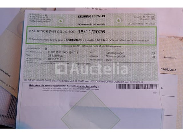 Ref: 7276 - gs meppel aic-2700n containertrailer (2011-357,377 km)(vin: xl911191111004191) - afbeelding 7 van  32