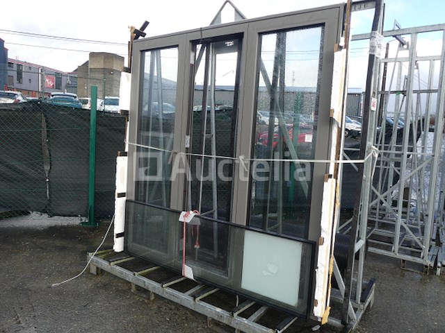 Ref: ezel 146 - aluminium chassis 2 openingen 1 vaste - afbeelding 1 van  5