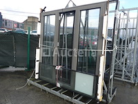 Ref: ezel 146 - aluminium chassis 2 openingen 1 vaste - afbeelding 1 van  5