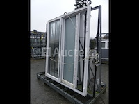 Ref: ezel 166 -glazen deur met 1 vleugel + 1 vaste ruit - afbeelding 2 van  6