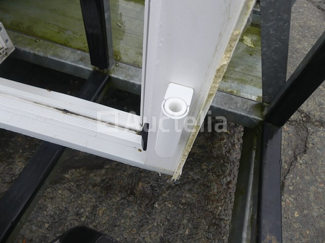 Ref: ezel 166 -glazen deur met 1 vleugel + 1 vaste ruit - afbeelding 3 van  6