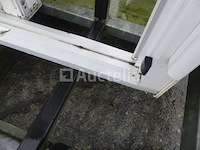 Ref: ezel 166 -glazen deur met 1 vleugel + 1 vaste ruit - afbeelding 5 van  6