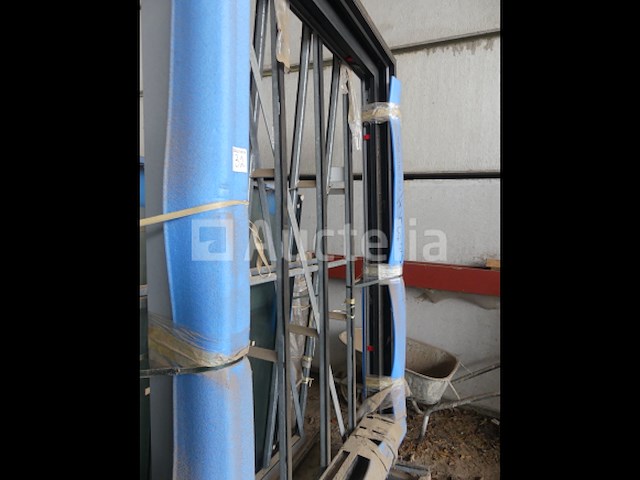 Ref: ezel 206 -schuifdeurkozijn met 1 opengaand paneel + 1 vast paneel (zonder beglazing) - afbeelding 4 van  6