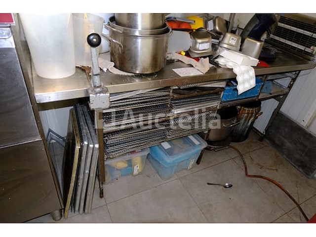 Ref: lot 113 - roestvrijstalen tafels met inhoud - afbeelding 6 van  11