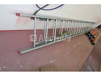 Ref: lot 15 - dubbele aluminium ladder 2x22 - afbeelding 1 van  7