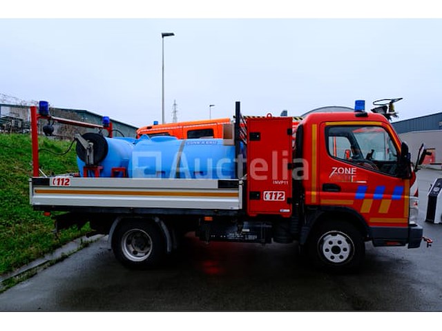 Ref: lot v4 - platte vrachtwagen met tanker mitsubishi canter fuso fe85 (2007-75,247 km-vin:tybfe85pc6dt05456) - afbeelding 48 van  62