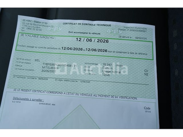 Ref: lot v4 - platte vrachtwagen met tanker mitsubishi canter fuso fe85 (2007-75,247 km-vin:tybfe85pc6dt05456) - afbeelding 60 van  62