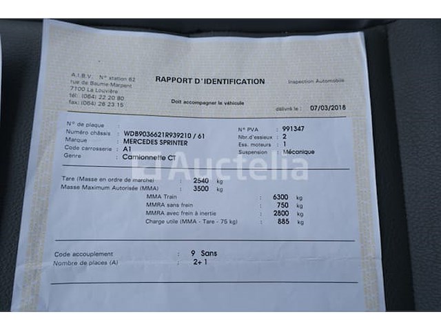 Ref: lot v8 - utility bus (voor onderdelen) mercedes-benz sprinter 316 cdi (2006-359.060 km-vin:wdb9036621r939210) - afbeelding 53 van  63