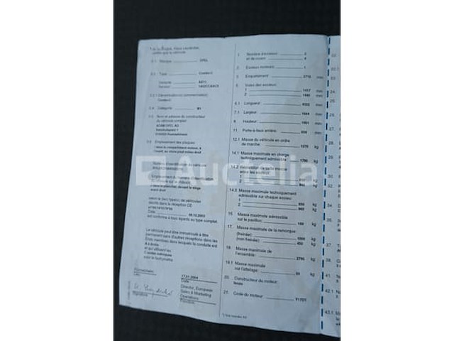 Ref: lot v9 - auto (voor onderdelen) opel combo 1.7 dti (2004-164.456 km-vin:w0l0xcf0643023218) - afbeelding 41 van  53