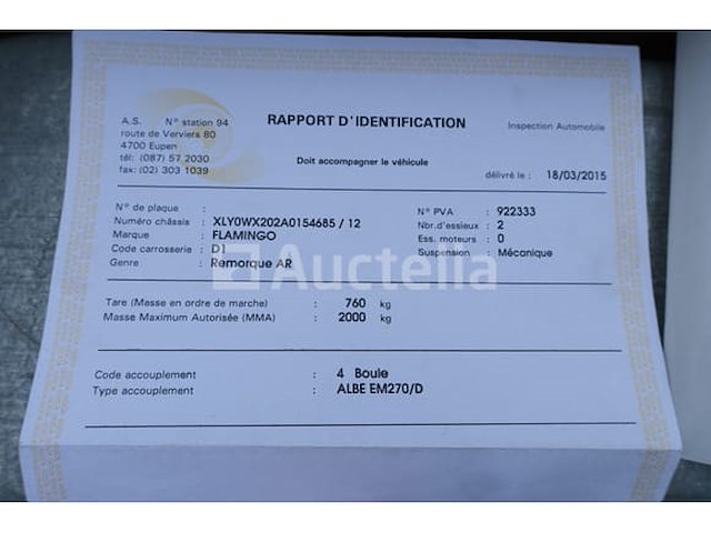 Ref: r642 - flamingo trailers wx202 dubbelassige geremde zeiltrailer - afbeelding 13 van  21