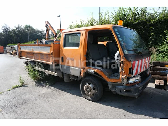 Ref: reh647 - mitsubishi canter fe649 dubbelcabine platte bestelwagen (1999-242,259 km) (vin: tybfe649f6dp00381) - afbeelding 1 van  52