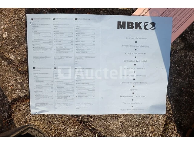 Ref: v3 - scooter 125 cm³ (voor onderdelen) mbk skyliner (vin: vtlse067000005716) - afbeelding 6 van  18